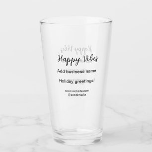 Copo De Pint Feliz vibes cartões de natal de Natal