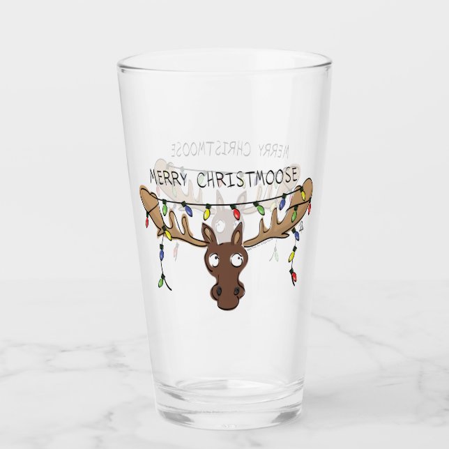Copo De Pint Feriado de Natal, Cute Engraçado (Frente)