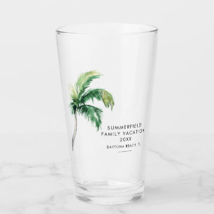 Copo De Pint Férias da Família Palm Tree Personalizadas