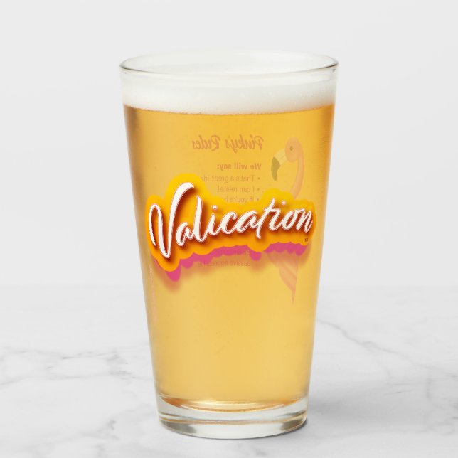 Copo De Pint Férias de validação Pinky (Frente (Preenchido))