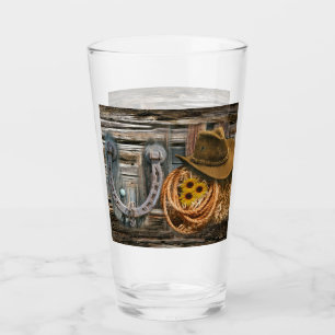 Copo De Pint Ferradura ocidental do cowboy Hat Lasso