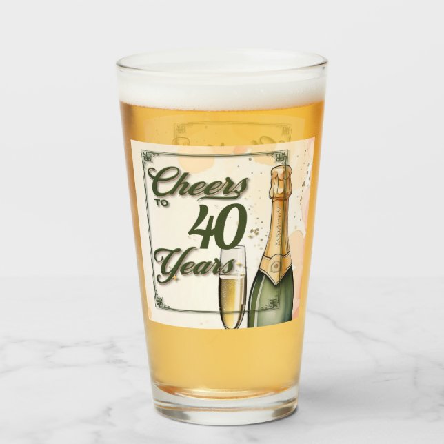 Copo De Pint Festa de Animação a Anos (Traseira (Preenchido))