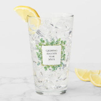 Copo De Pint Festa de aniversário verde elegante personalizável