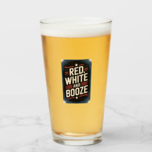 Copo De Pint Festa de Bebidas do Dia 4 de Julho Vermelho Bran
