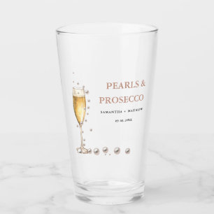Copo De Pint Festa de Chá de Noiva Pérolas e Prosecco