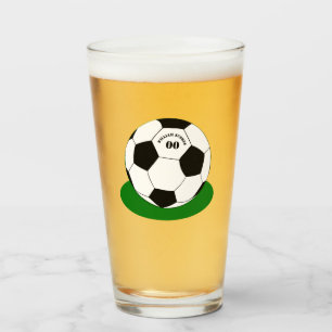 Copo De Pint Festa de futebol, Bola de futebol com nome e númer