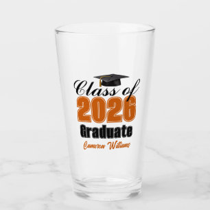 Copo De Pint Festa de Graduação Personalizada Laranja da Turma