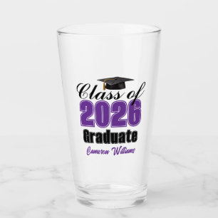 Copo De Pint Festa de Graduação Personalizada Roxa da Turma de