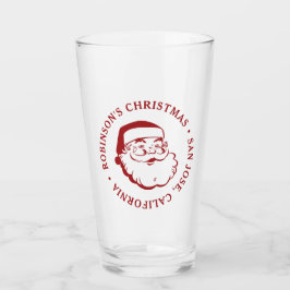 Copo De Pint Festa de Natal Santa Claus Pint Vidro