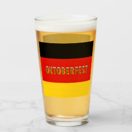 Copo De Pint Festival de cerveja na bandeira alemã Oktoberfest