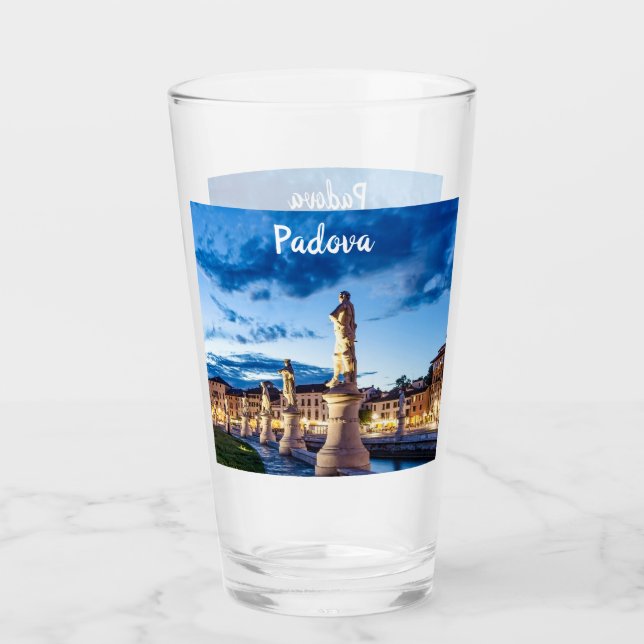 Copo De Pint Fila de estátuas iluminadas em Padova (Frente)