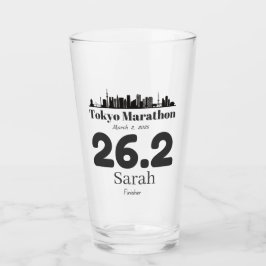 Copo De Pint Finalizador Personalizado da Maratona de Tóquio, E