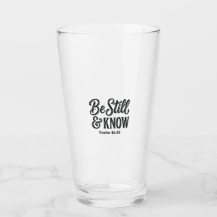 Copo De Pint Fique Quieto E Saiba Salmo 46_10 Camiseta Cristã D