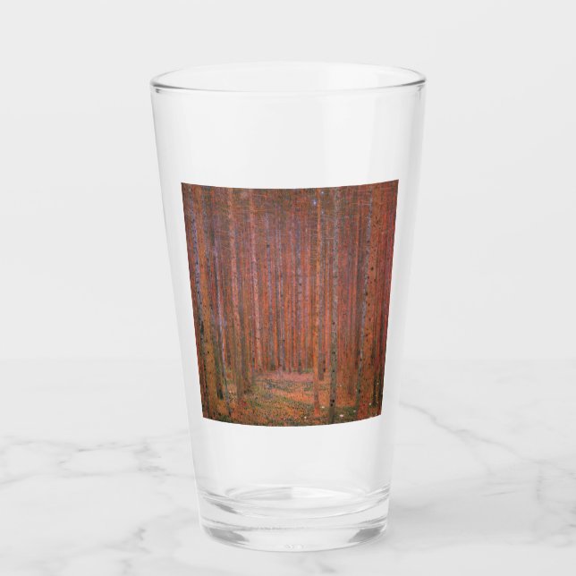 Copo De Pint Fir Tree Forest (por Gustav Klimt) (Frente)