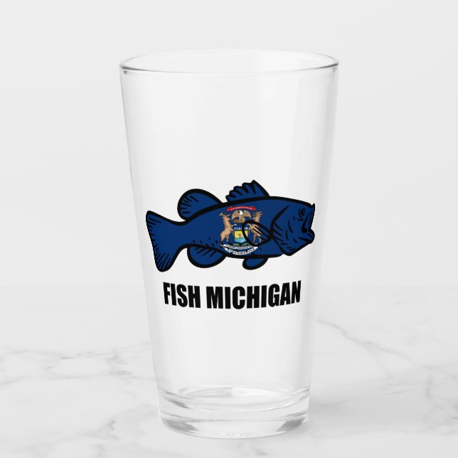 Copo De Pint Fish Michigan (Frente)
