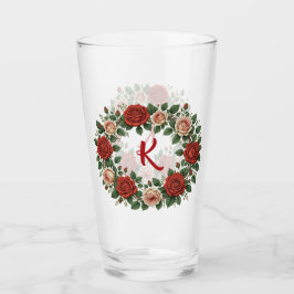 Copo De Pint Fita de Rosa vermelho e embutido