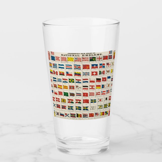 Copo De Pint Flags of the world (Frente)