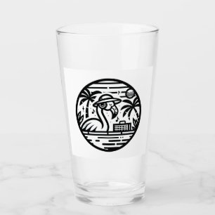 Copo De Pint Flamingo Music Paradise - Arte tropical vibrante