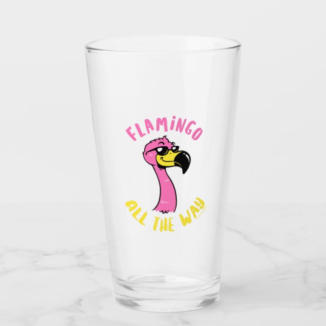 Copo De Pint Flamingo Por Todo O Caminho (Frente)