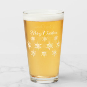 Copo De Pint Flocos de neve do Feliz Natal dos produtos