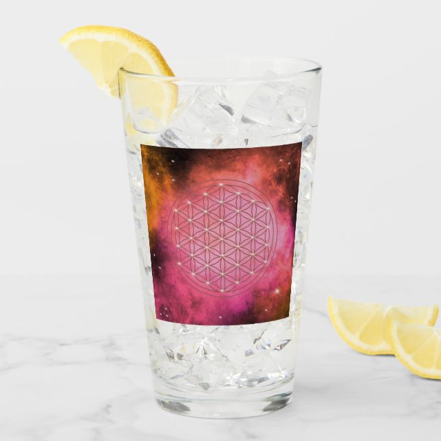 Copo De Pint flor da vida (Gelo frontal)