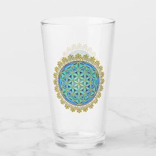 Copo De Pint Flor da Vida - Adornos de Flores Vintage 1