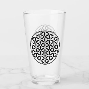 Copo De Pint FLOR DA VIDA - Símbolo de Geometria Sagrado cheio 
