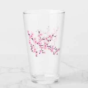 Copo De Pint Flor de Cerejeira Rosa