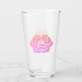 Copo De Pint flor de peônia rosa pastel