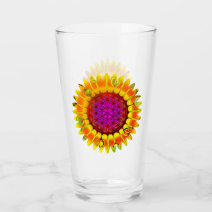Copo De Pint Flor De Vida - Flor Geométrico 4