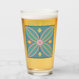 Copo De Pint Flor marroquina decorativa, limão-de-coleira e ros