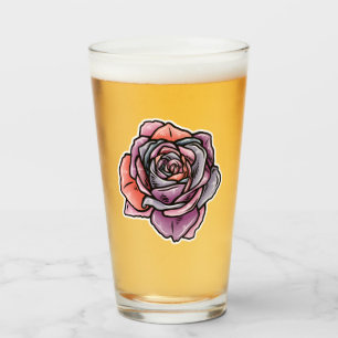 Copo De Pint Flor Rosa colorido