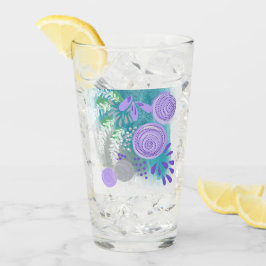 Copo De Pint Floral Abstrato Moderno