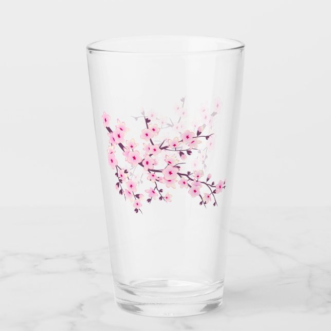 Copo De Pint Floral Cherry Blossom Rosa (Frente)