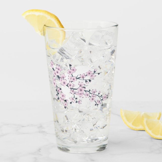 Copo De Pint Floral Cherry Blossom Rosa (Gelo frontal)