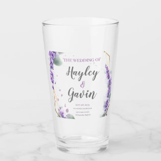 Copo De Pint Floral de Aquarela Elegante Personalizável