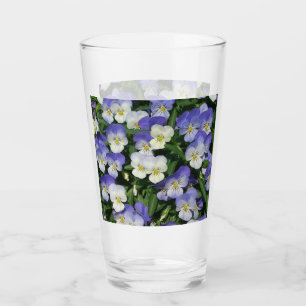 Copo De Pint Floral de Jardim de Pânico Roxo