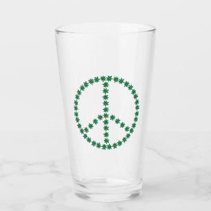 Copo De Pint Floral de Paz