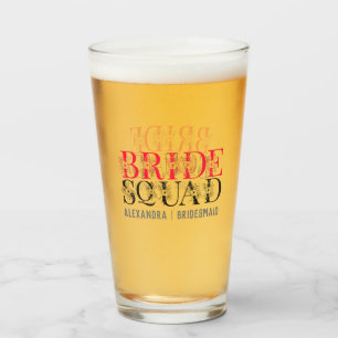 Copo De Pint Floral do Esquadrão de Brilho Personalizado