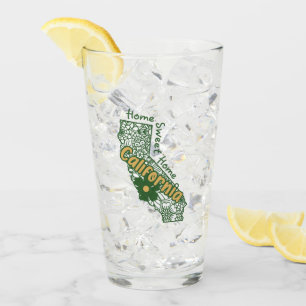 Copo De Pint Floral Doodles Glass Tumbler