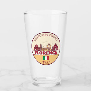 Copo De Pint Florence Itália City Skyline Emblem