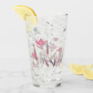 Copo De Pint Flores de aquarela