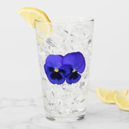 Copo De Pint Flores de Pansy Púrpura Floral