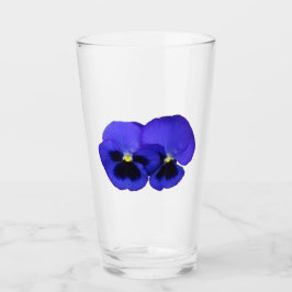 Copo De Pint Flores de Pansy Púrpura Floral