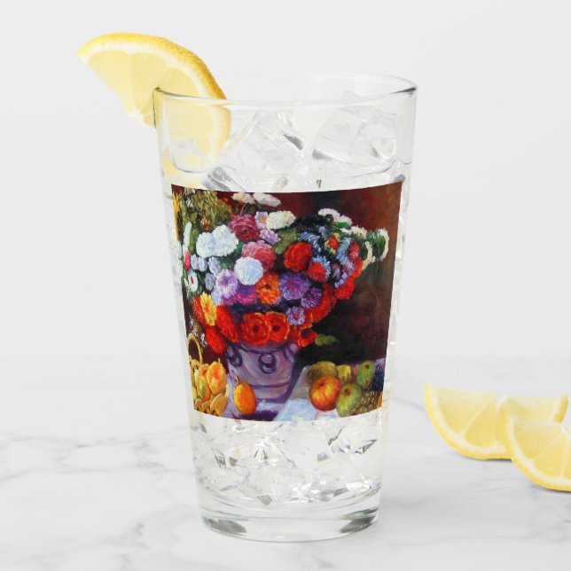 Copo De Pint Flores Monet e Frutas (Gelo frontal)