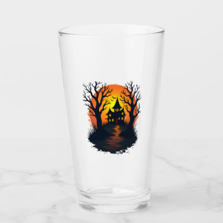 Copo De Pint Floresta Assombrada � Camiseta da Natureza de Hall