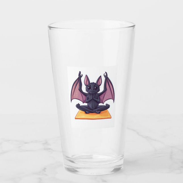 Copo De Pint Fluxo de Yoga de Morcego (Frente)