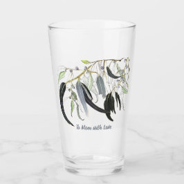 Copo De Pint folha verde pálida de goma com mensagem