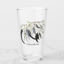 Copo De Pint folha verde-pálida de goma com vidro de mensagem