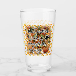 Copo De Pint Folhas de Bombas do outono Moderno